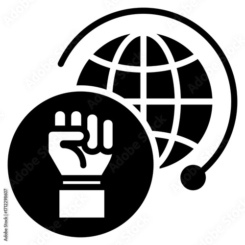 Union Glyph Black Icon