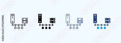 Fieldbus Multiple Style Icon Collection