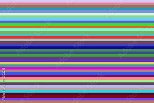 Vibrant Multicolor Striped Pattern Background with a Variety of Tones