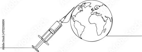 World Polio Day Line Art Silhouette Awareness Illustration