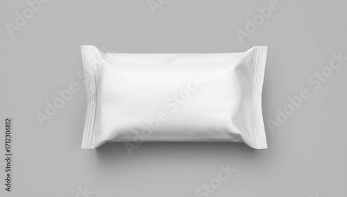 Blank mockup of flow pack 