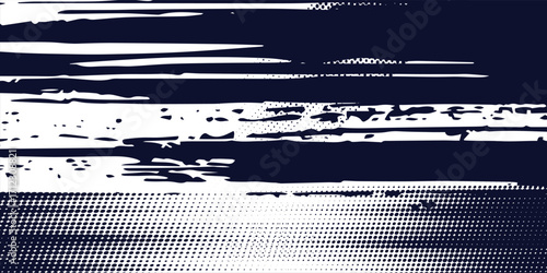 Dots halftone white end blue color pattern gradient grunge texture background. Dots pop art comics sport