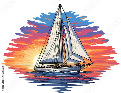 Sailing into the Sunset Horizon