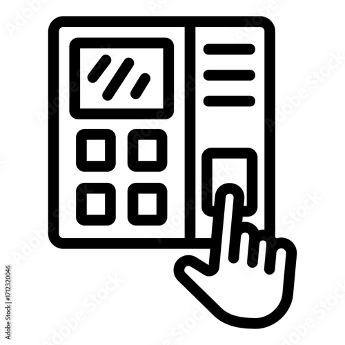 access control Line Icon