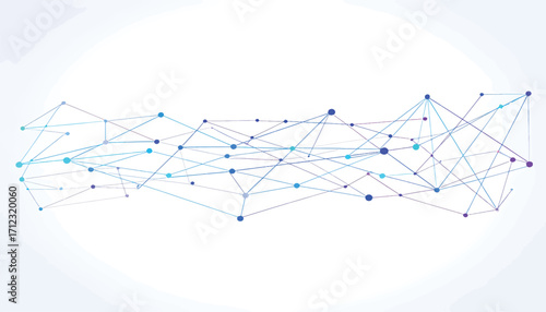 Dynamic Digital Network Abstraction Interconnected Data Flow and Communication Grid Representing Modern Technology and Global Information Exchange