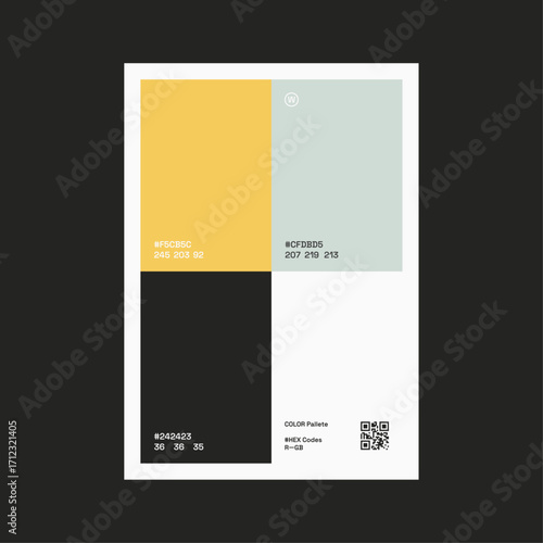 Iron Umber Color Pallette Poster Design