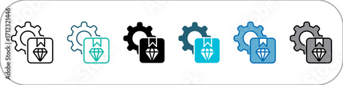Production Single Icon Pack Multistyle Illustration
