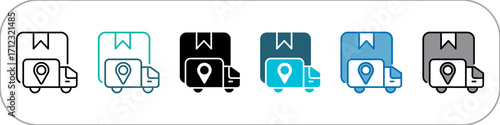 Distribution Single Icon Pack Multistyle Illustration
