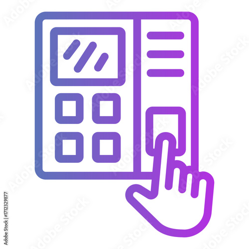 access control Gradient icon