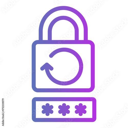 reset password Gradient icon