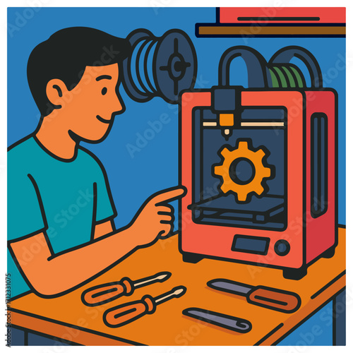 3D Printer in Maker Lab — Additive Manufacturing & Prototyping