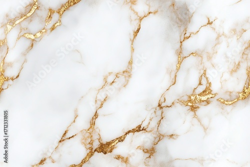 Minimalist background of luxurious white marble texture with soft golden veins, perfect for text overlay, clean and elegant, high resolution, seamless pattern