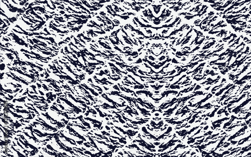 Mesmerizing abstract symmetrical pattern with a texture resembling animal fur or marbled stone. Perfect for fabric design, wall art, digital backgrounds, and artistic projects with a modern, unique