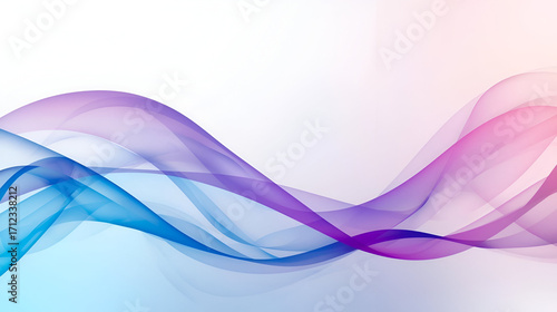 Abstract transparent curved wave pattern isolated wallpaper element for futuristic modern design background
