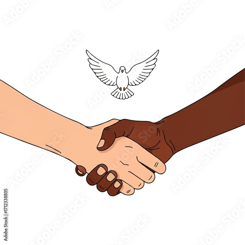 handshake between two people