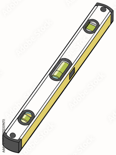 Isolated Spirit Level on White Background