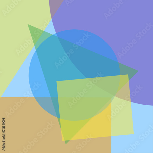 Layers blend with soft transparency