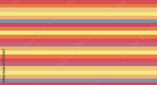 Wallpaper Mural Colorful striped flat vector background in warm tones   Torontodigital.ca