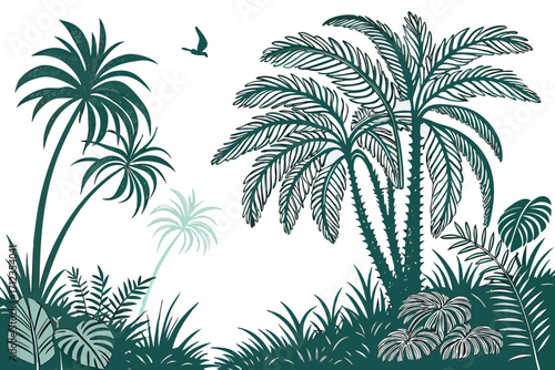 palm tree vector illustration