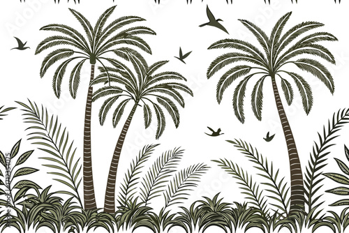 palm tree branches