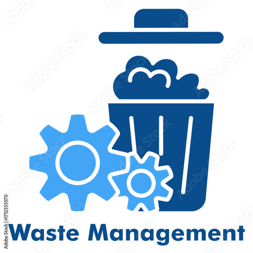 Waste Management Duo Tone Vector Icon