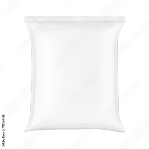 Woven sack bag bag mockups for chemical products and etc. High realistic. Vector illustration isolated on white background. Ready for use in presentation, promo, advertising. EPS10.