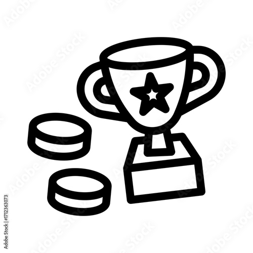 Icon Achievement With Style Outline