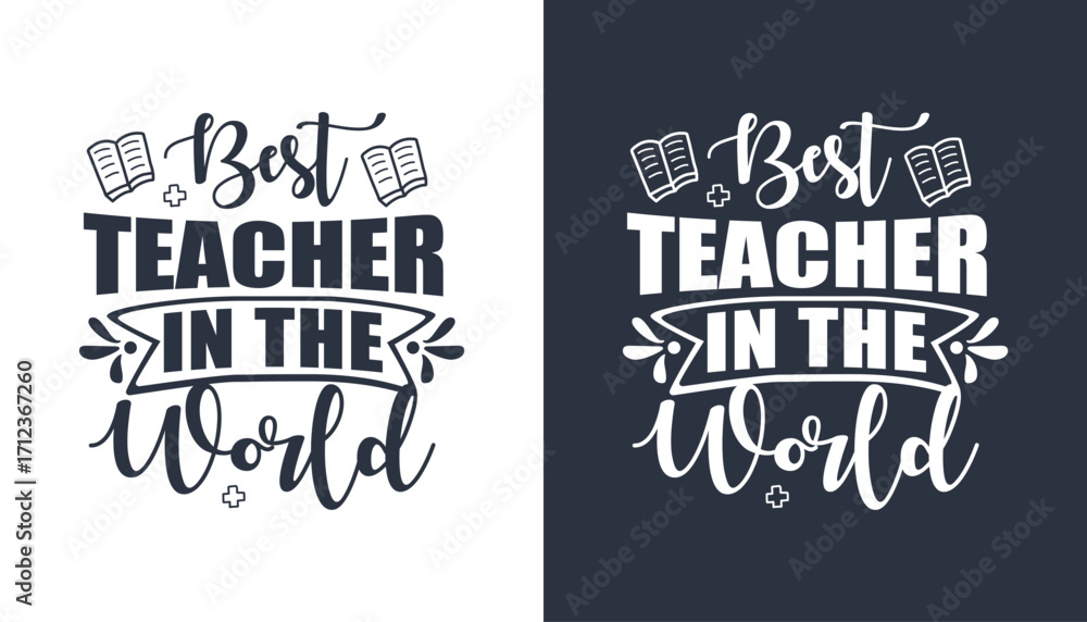 Fototapeta premium Best teacher in the world of typography design