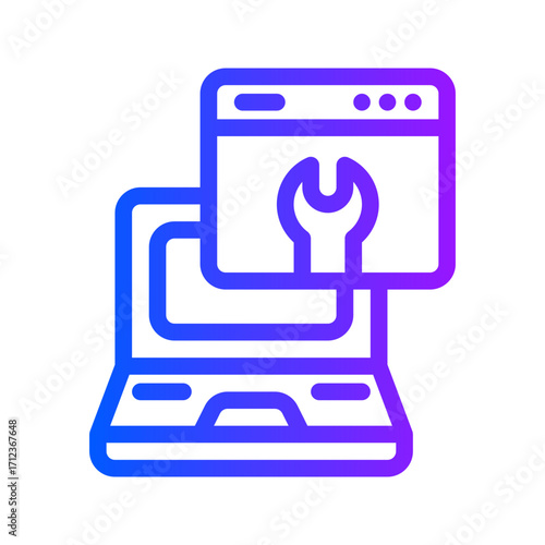 Icon System Update With Style Gradient Color