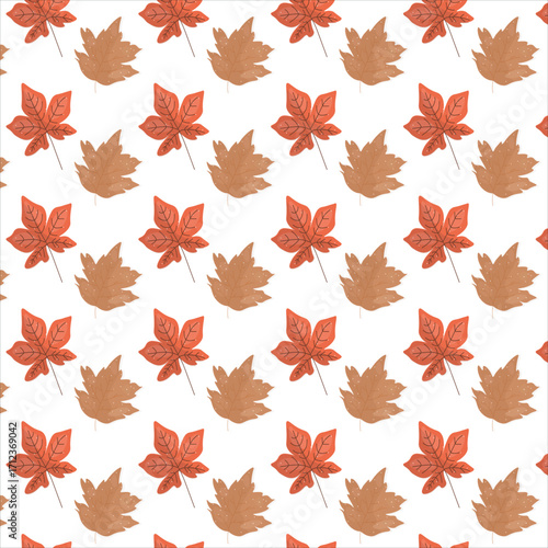 autumn, leaf, leaves, maple, fall, nature, pattern, seamless, orange, vector, season, tree, yellow, design, plant, foliage, illustration, decoration, color, wallpaper, texture, brown, october, red, fl