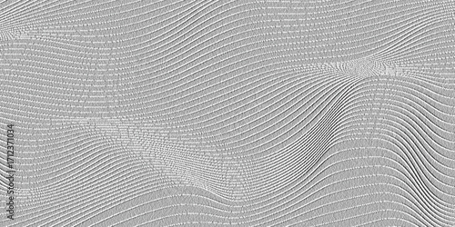 Abstract Gray Textured Background with Wavy Lines.