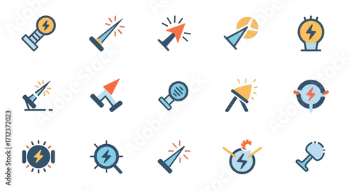 Collection of Energy Icons and Symbols.
