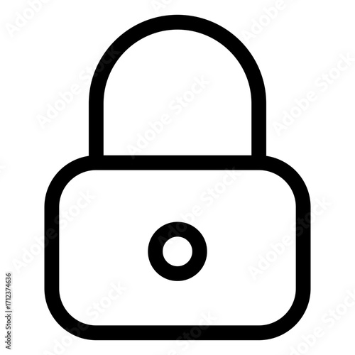 Secure padlock design representing safety and protection for digital assets and personal information