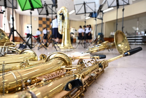 吹奏楽部の楽器