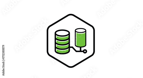 Database Management System Illustration.