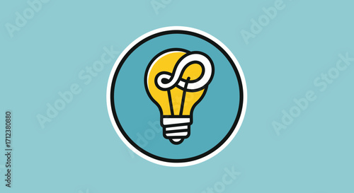 Lightbulb with Question Mark: Symbol of Inquiry and Innovation.