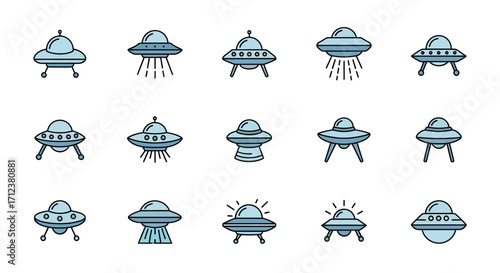 Collection of Various UFO Designs.