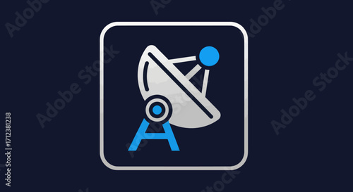 Satellite dish antenna technology communication.