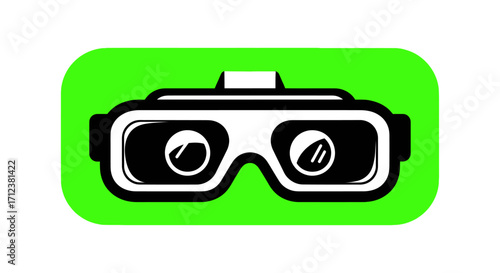 Virtual Reality Headset Device Glasses Technology.