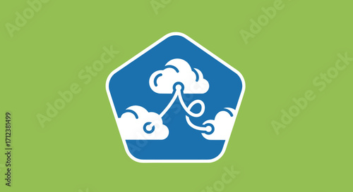 Cloud Computing Network Connection Data Transfer.