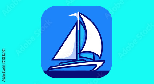 Sailboat on water nautical vessel sailing yacht.