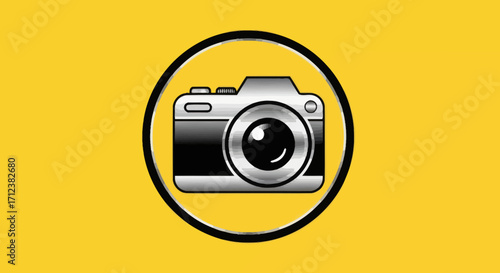 Close up of a digital camera lens and body.