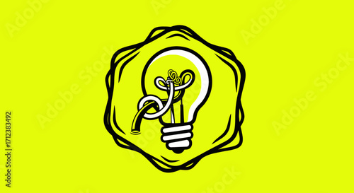 Innovative Idea Lightbulb Concept.
