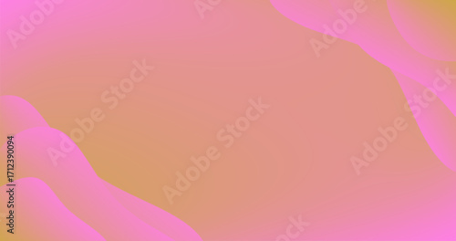 Abstract Background with Pink Orange Gradient Fluid Layer Different shades and thickness Copy Space pattern