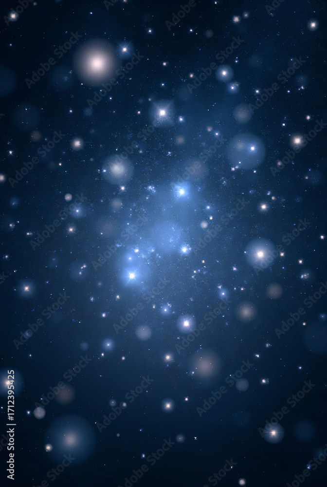 Fototapeta premium blue starry night sky background