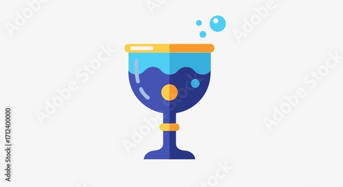 Magical Potion Chalice with Bubbles.