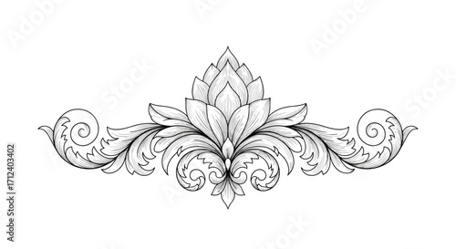 Discover the intricate beauty of this ornate decorative element.