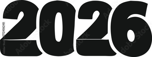 2026 Black bold font