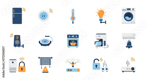 Smart home appliances and devices for modern living and convenience.