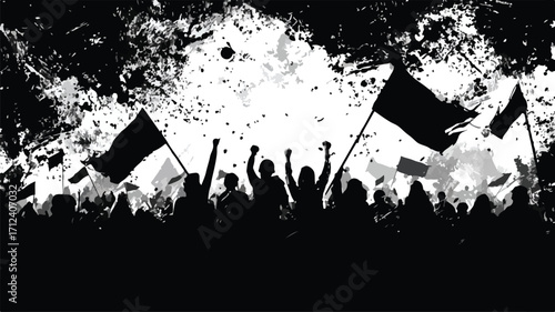 Urban Street Pro Black and White Grunge Illustration for Creative Projects